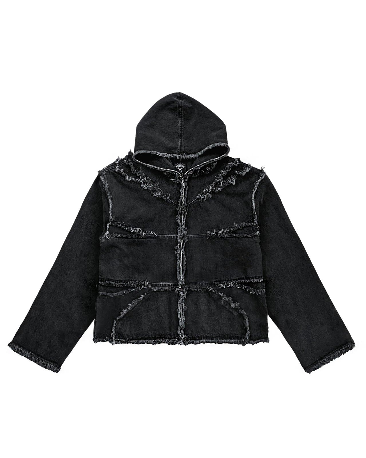 Scars hoodie oversized hoodie front product photo made in Ukraine