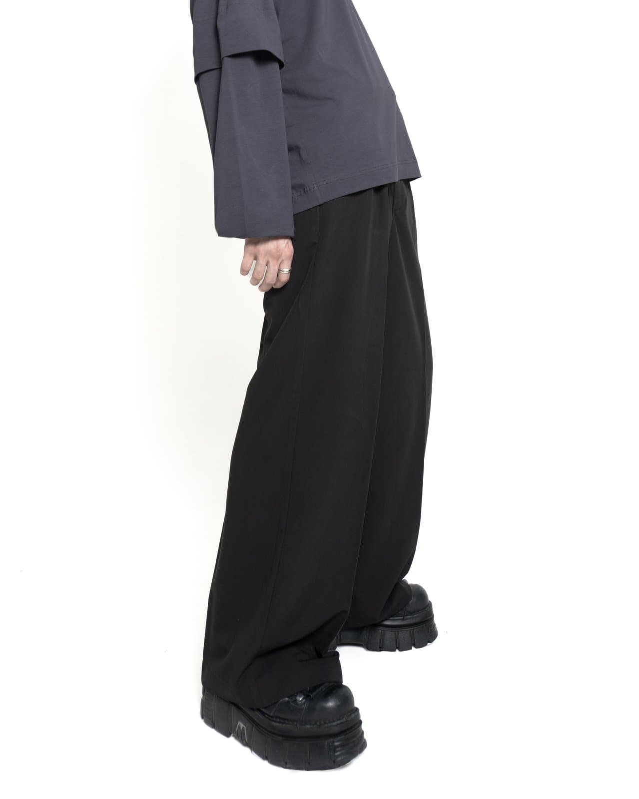 Loose fit pants detail product photo made in Ukraine