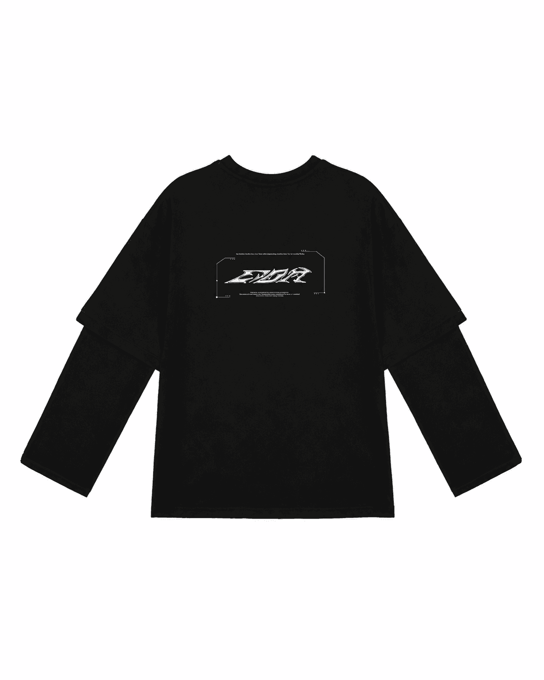 EDM Module Longsleeve Black Black color modular longsleeve front product photo made in Ukraine