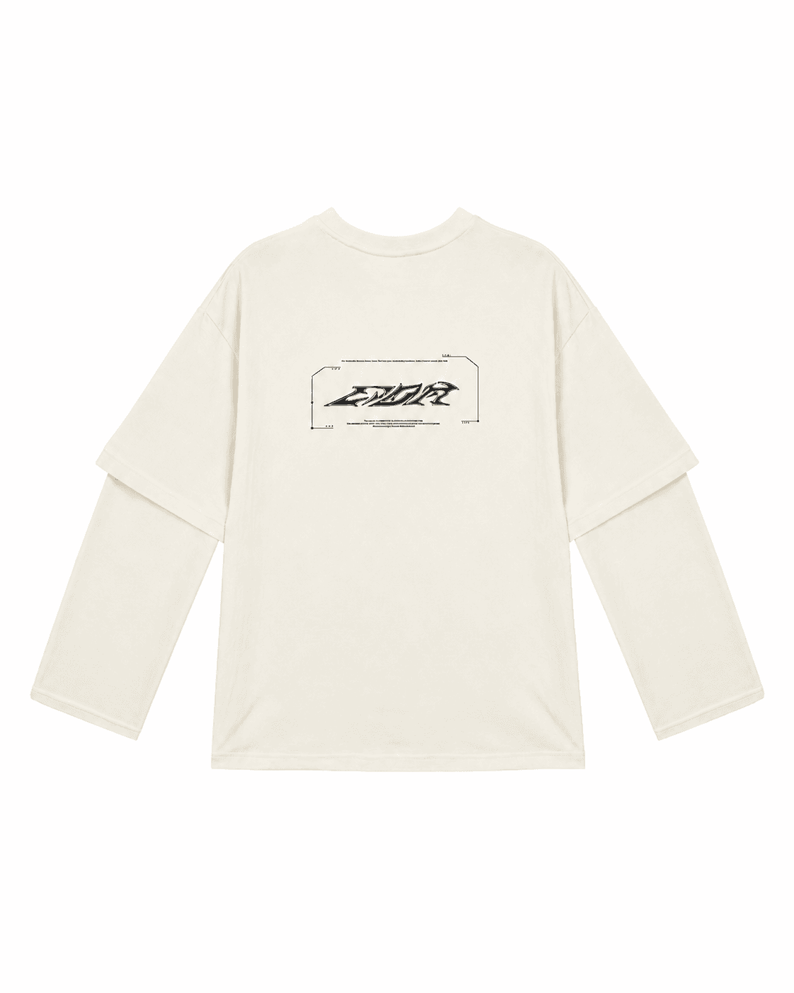 EDM Module Longsleeve Milk Milk color modular longsleeve front product photo made in Ukraine